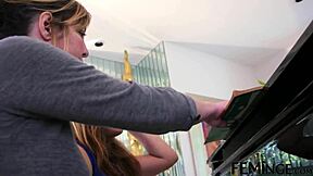 Step Sister, Dare You Lick Tutor's Wet Pussy in 4K?