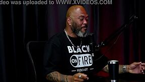 Husband cheers as Taluane Boom aggressively unleashes bisexuality in sheer red during casting