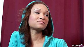 old bbc guy picked up saggy tit teen bitch n fucked her rough...