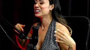 Husband cheers as Taluane Boom aggressively unleashes bisexuality in sheer red during casting