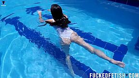 hey sexy helen star, wanna dive masked into that pool with your big wet tits?