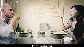 stepdaughter gags on daddy fat cock loves it famlust