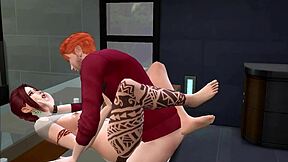 beautiful tattooed redhead licks pussy to orgasm