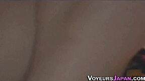 Horny Japanese Teen Slut Fingers Shaved Pussy on Hidden Cam