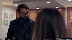 sweet teen tourist lured by old host's monster cock into shaved pussy sex?