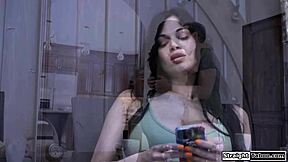 Petite Young Fucks Big Tit Stepmom in Wild Dorm Experiment