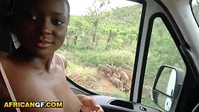 little cute black girlfriend gets fucked hard by her euro boyfriend in homemade sextape