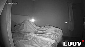 Luuv's Evening Fuck Ends with Cum Swallowed on Home Cam!  