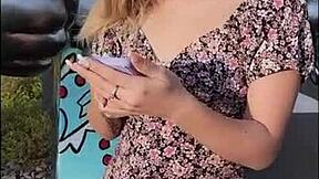 hermosa 18yo alice marin bound outdoors for petite bdsm photos and tits play