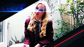 watch this college teen strip tease and explode in orgasm