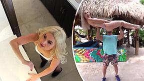 Spying Petite Latina Locker Room Deepthroat Leads to Monster Cock Facial