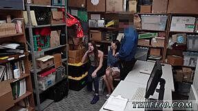 ebony cops rip clothes off teen for hardcore group strip search punishment...