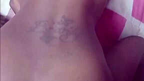 ebony petite sucks boss small cock on knees then doggystyle fucked 😈 homemade interracial!