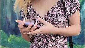 hermosa 18yo alice marin bound outdoors for petite bdsm photos and tits play