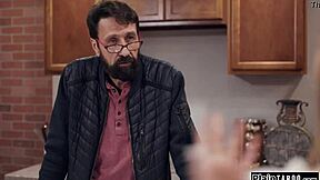 sweet teen tourist lured by old host's monster cock into shaved pussy sex?