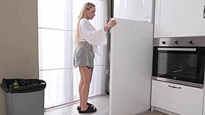 Plumber fixes kitchen pipe then slams my pussy rough!