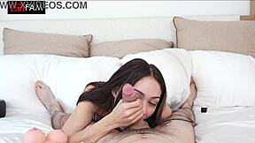 horny stepsis lets stepbro feel my real tight pussy!