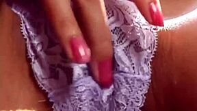 Classy asian milf's lingerie tease turns into solo ecstasy