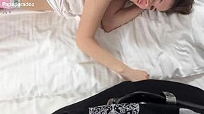 Skinny 18yo Stepsis Gives First Sloppy Blowjob