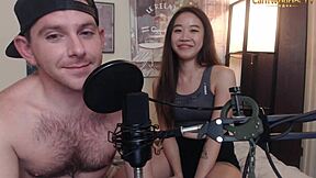 petite asian cam model gives wmaf blowjob in live webcam sex show
