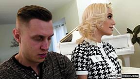 hubby only cums watching stepmom milk his monster cock