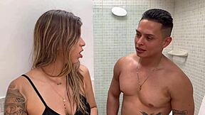 horny threesome two beautiful ebony latina whores big cocks riding deepthroat bucarasex