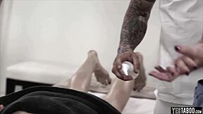 nice massage turns into quickie fuck