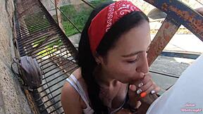 wow pawg teen 18+ craves that risky outdoor fuck with huge cock!