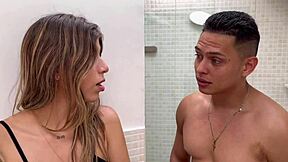 horny threesome two beautiful ebony latina whores big cocks riding deepthroat bucarasex