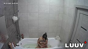 luuv tattooed emily films amateur reality show on private call