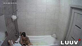 luuv tattooed emily films amateur reality show on private call