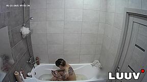 luuv tattooed emily films amateur reality show on private call