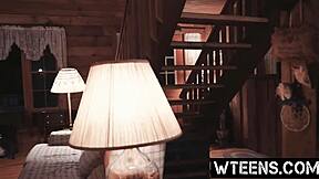 Petite Blonde Creampied Rough in Haunted House Shower by Freaky Cock