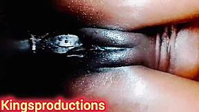 kingsproductions raw-dogs her shaved pussy doggystyle so tight