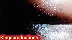 kingsproductions raw-dogs her shaved pussy doggystyle so tight