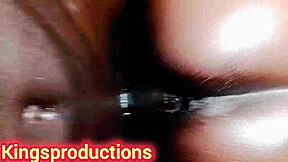 kingsproductions raw-dogs her shaved pussy doggystyle so tight