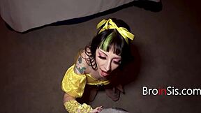 Halloween Tricks Step Siblings into Nasty Barely Legal Fuck Fest