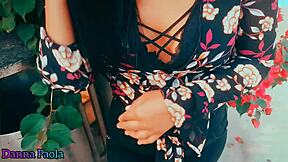 Horny milf takes cash for public creampie cowgirl outdoor street fuck