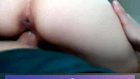 loud moaning asian teen gets hardcore fucked while boyfriend watches huge cumshot