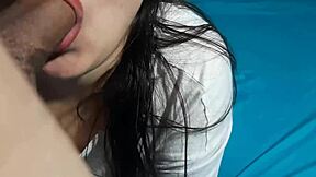 i love sucking this cute mexican petite girl's cock
