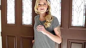 Petite Crissy Kay's tight pussy railed by monster cock relentlessly