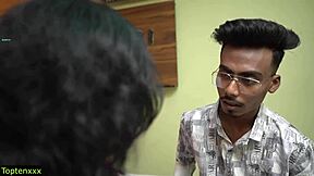 stepmom caught cheating begs stepson fuck her pussy hard after intruder leaves!