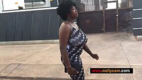 Horny slut bends for pussy fuck before church