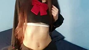 neighbor plays with my catgirl assplug while bathing?