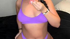 British student squirts horny toy orgasm!