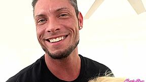 sadie gasps as tyler fills her during first session