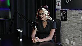 she spills how porn started with fanfic heat, dp thrill, and daddy questions in sheer red