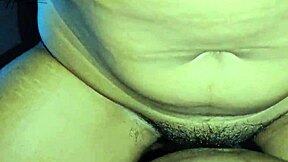 Girlfriend's late-night rough creampie ride