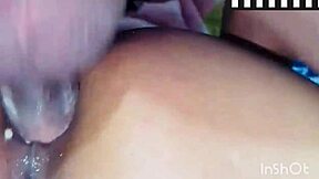 Filling cute colombian bride's fat ass with my hot load