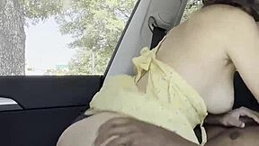 Skinny College Slut Takes Big Black Cock In Tesla